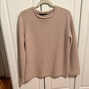 Jenni Kayne Marino Wool Cream Crew Neck Sweater